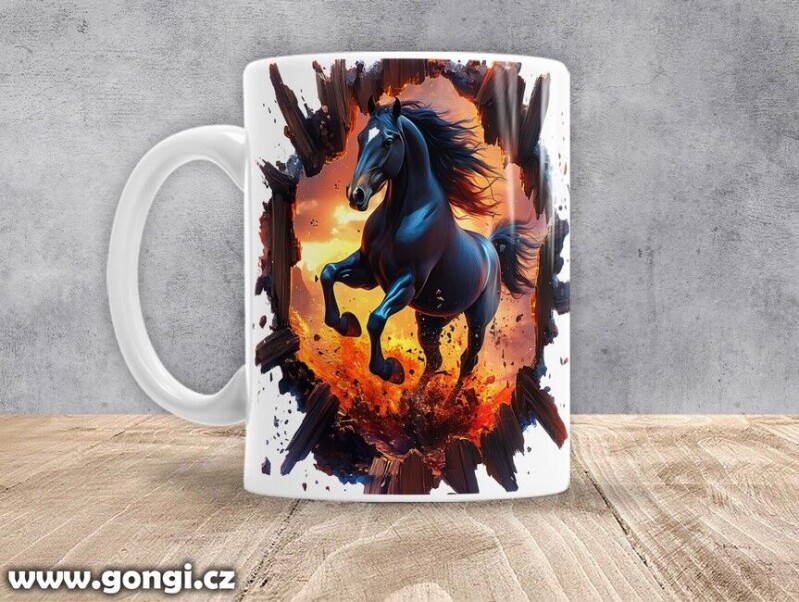 Hrnek - 0381 - Kůň v běhu 01